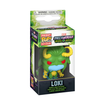 Funko POP Pocket! Vinyl Schlüsselanhänger - MARVEL Mech Strike Monster Hunter Loki - 4cm